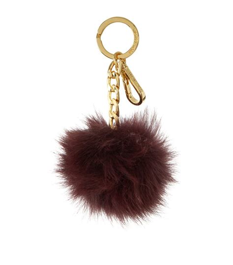 michael kors large fur pom pom key charm|Michael Kors Fur Handbag Charms for Women for sale .